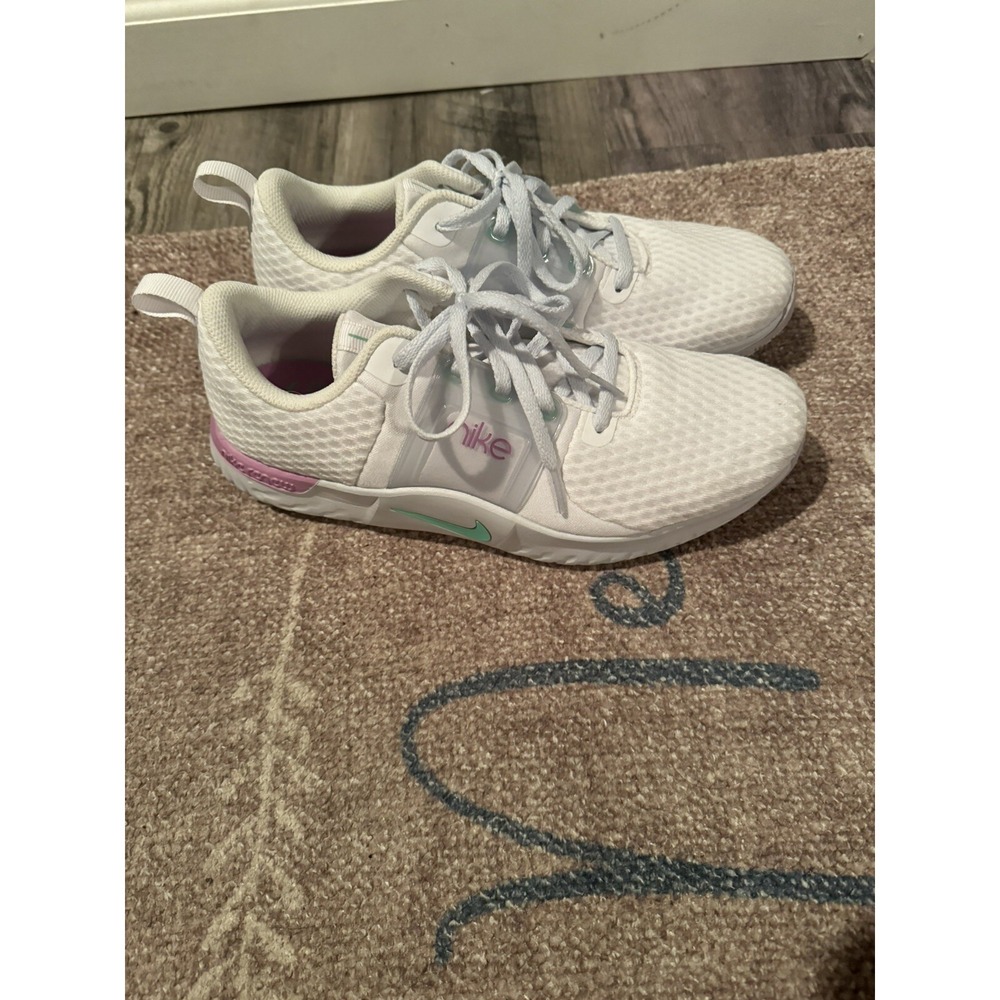 Nike Renew In Season TR 10 Training Sneakers Size 10 White Violet Shock Colorwa - Picture 2 of 5